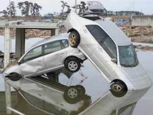 Cars In Tsunami