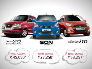 హ్యుందాయ్ శాంత్రో, ఇయాన్, నెక్స్ట్ జెన్ ఐ10 కార్లపై డిస్కౌంట్స్