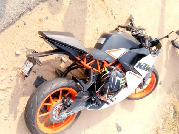 కెటిఎమ్ ఆర్సి 390 ప్రమాదం