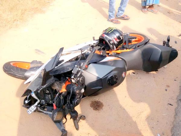 కెటిఎమ్ ఆర్సి 390 ప్రమాదం