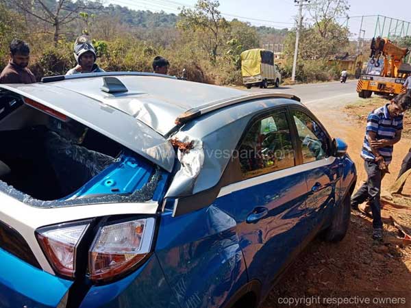 టాటా నెక్సాన్ యాక్సిడెంట్