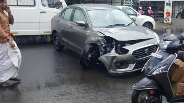 ఆటోను ఢీకొన్న మారుతి డిజైర్