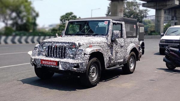 స్పాట్ టెస్ట్లో కనిపించిన కొత్త మహీంద్రా థార్