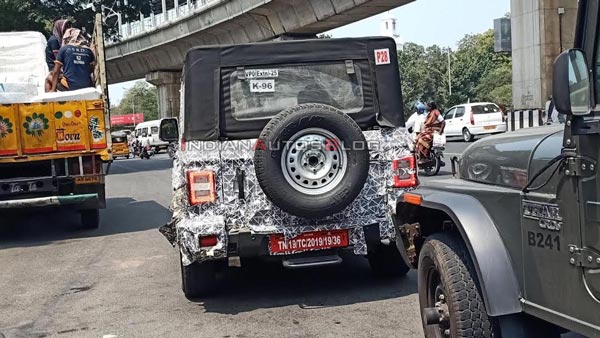 స్పాట్ టెస్ట్లో కనిపించిన కొత్త మహీంద్రా థార్