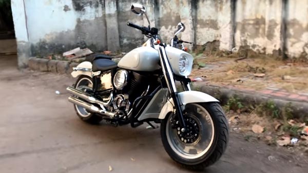 హార్లే డేవిడ్సన్ ఫ్యాట్ బాయ్ గా రూపాంతరం చెందిన రాయల్ ఎన్ఫీల్డ్ బుల్లెట్