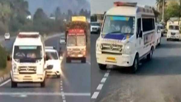 190 కిలోమీటర్లు కేవలం 1 గంట 50 నిముషాల్లో చేరుకున్న అంబులెన్సు డ్రైవర్