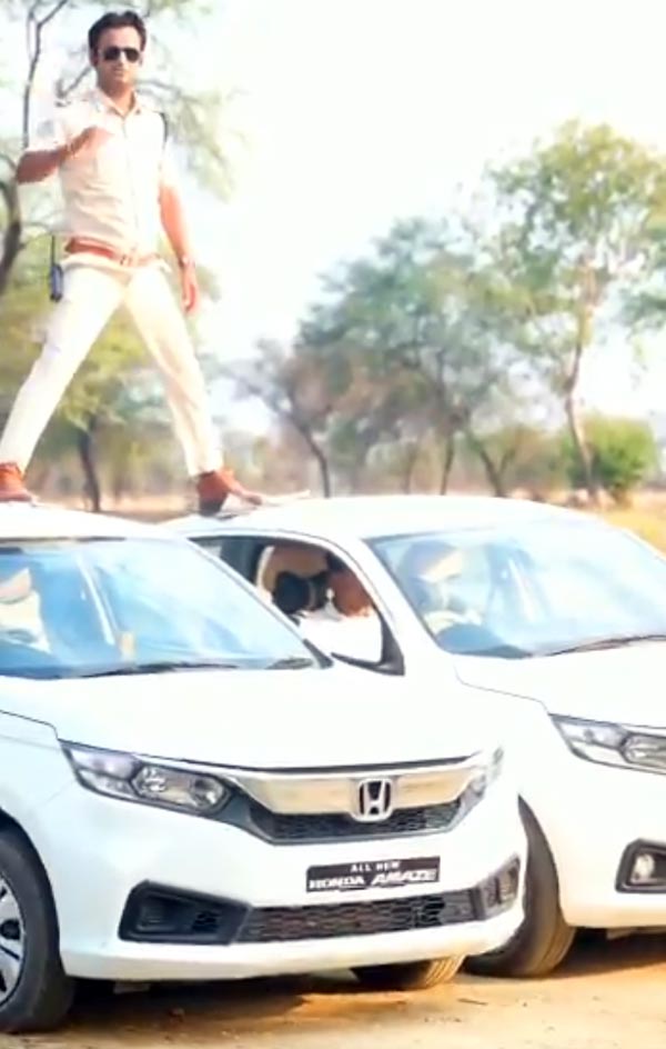 సినిమా స్టైల్ లో సింగం స్టంట్ చేసిన పోలీసుకు రూ. 5000 జరిమానా