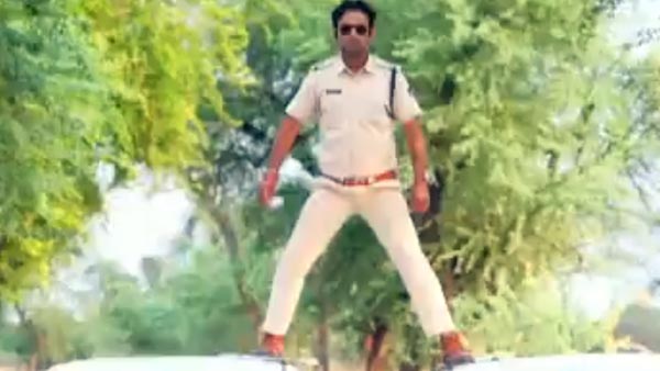 సినిమా స్టైల్ లో సింగం స్టంట్ చేసిన పోలీసుకు రూ. 5000 జరిమానా