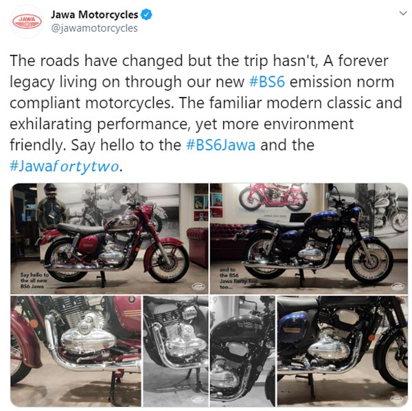 బిఎస్6 జావా మోటార్సైకిళ్లు వచ్చేస్తున్నాయ్.. ఆర్ఈ క్లాసిక్ 350కి గట్టి పోటీ..!