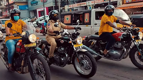 రాయల్ ఎన్ఫీల్డ్ బైక్ కొన్న మహిళా పోలీస్.. బైక్ కొనడానికి కారణం అడిగితే ఎం చెప్పిందో తెలుసా ?