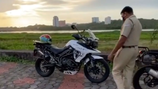 ఖరీదైన బైక్ చూసి నోరుతెరిచిన పోలీస్.. తర్వాత ఏం జరిగిందంటే ?