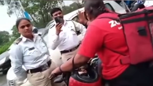 పోలీసులతో గొడవపడిన జొమాటో డెలివరీ గర్ల్, తర్వాత ఏం జరిగిందంటే ?