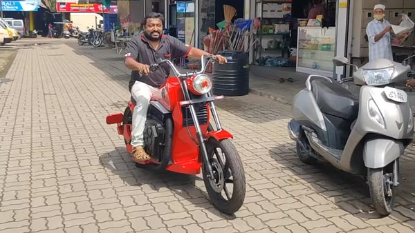 సైకిల్ రిపేర్ షాప్ ఓనర్ తయారుచేసిన ఎలక్ట్రిక్ బైక్.. ఎలా ఉందో చూసారా ?