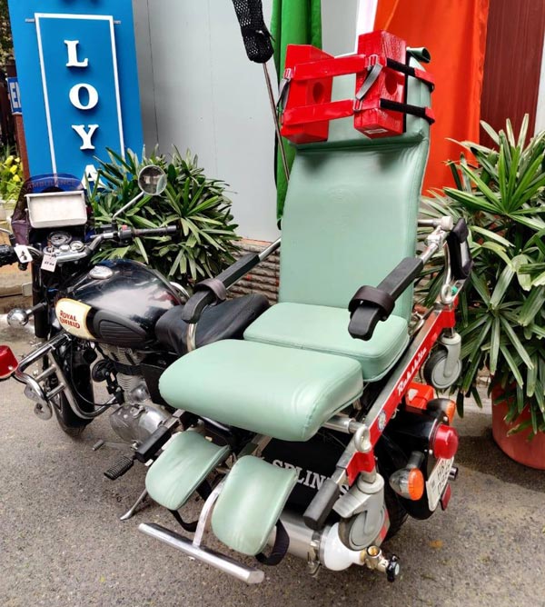 సైనికుల కోసం బుల్లెట్ బైక్లనే మొబైల్ అంబులెన్స్లుగా మార్చేశారు..
