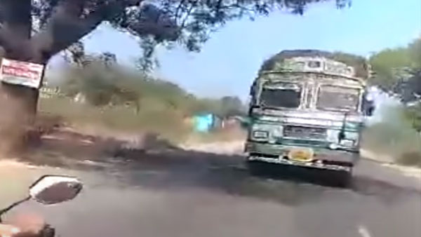 3 కి.మీ ట్రక్కుని రివర్స్ గేర్లో నడిపిన డ్రైవర్.. ఎందుకనుకుంటున్నారా, అయితే ఇది చూడండి