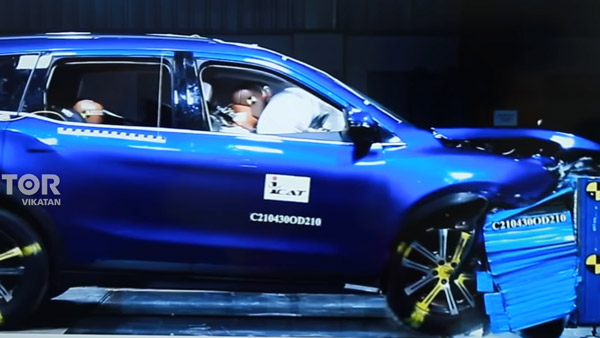 Mahindra XUV700 క్రాష్ అయితే ఎలా ఉంటుందో చూశారా..?
