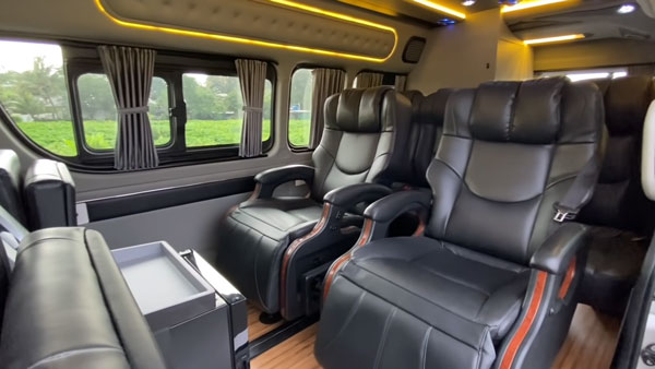 లగ్జరీ హోమ్గా మారిన Toyota Hiace MPV; వీడియో వైరల్