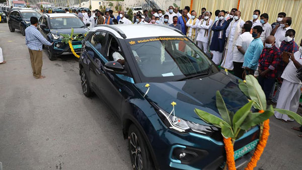 ఎలక్ట్రిక్ కార్ల వినియోగానికి శ్రీకారం చుట్టిన TTD: 35 Tata Nexon కార్ల కొనుగోలు