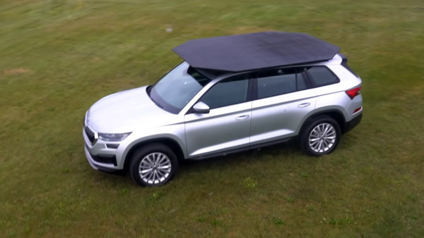 హెలికాప్టర్నే మోయగల కెపాసిటీ కలిగిన Skoda Kodiaq వీడియో