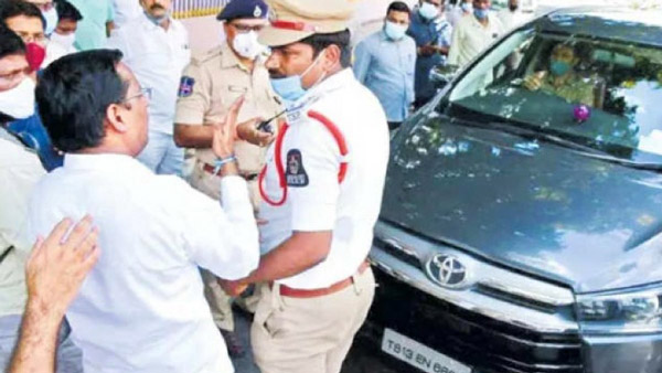 మంత్రి KTR కారుకి ట్రాఫిక్ ఫైన్ వేసిన పోలీస్ సిబ్బంది.. తరువాత ఏం జరిగిందంటే?