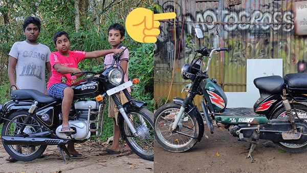 రాయల్ ఎన్ఫీల్డ్ బైక్గా మారిన TVS XL100.. మీరూ చూడండి
